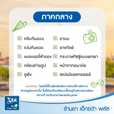 เที่ยวภาคไหน ต้องเตรียมอะไรไปบ้าง