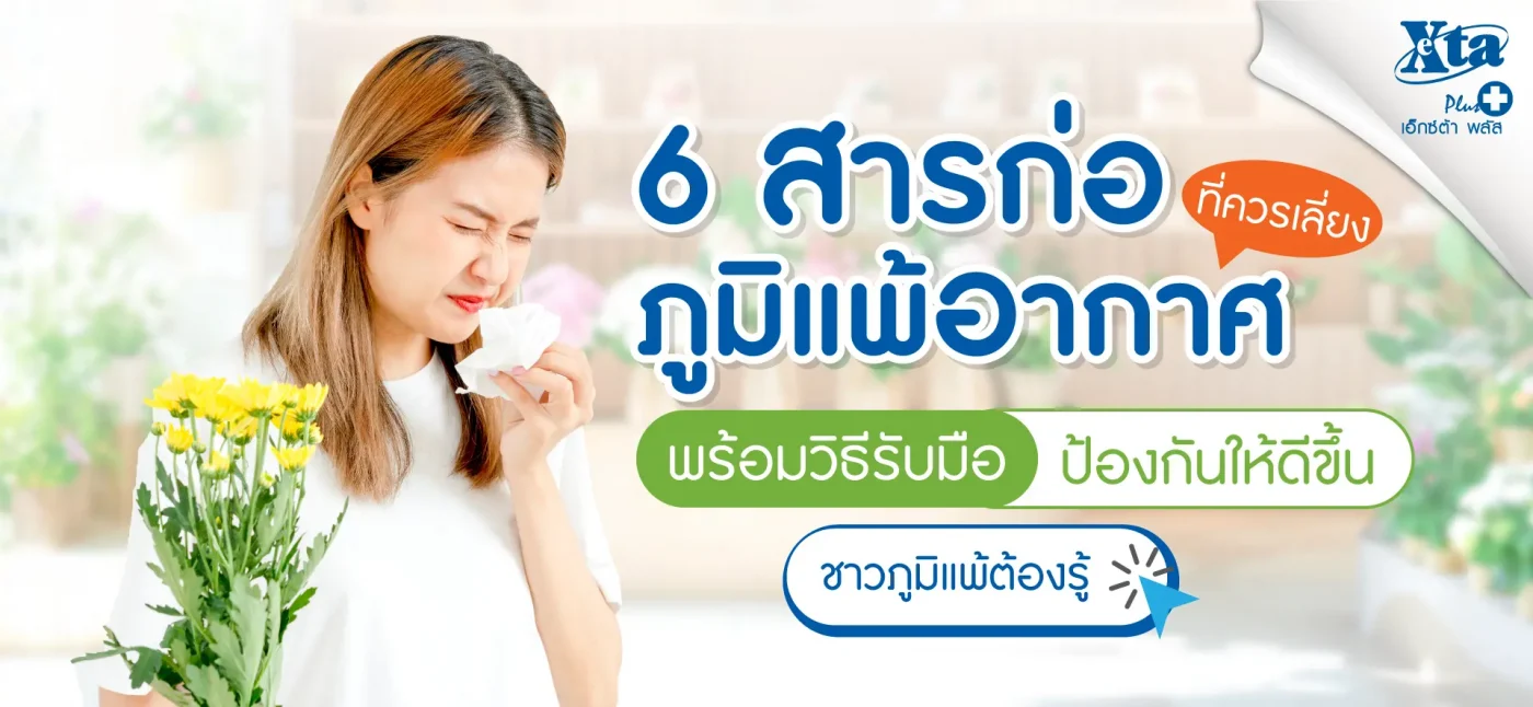 6 สารก่อภูมิ แพ้อากาศ ที่ควรเลี่ยง พร้อมวิธีรับมือ ป้องกันให้ดีขึ้น